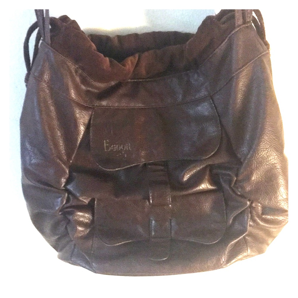 A baggit leather brown unisex bag